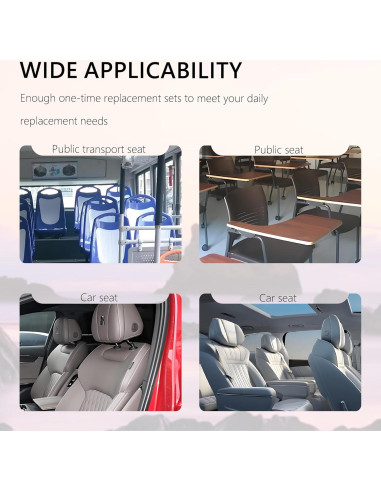 50 Fundas de Asiento de Coche Desechables Carleef Transparentes