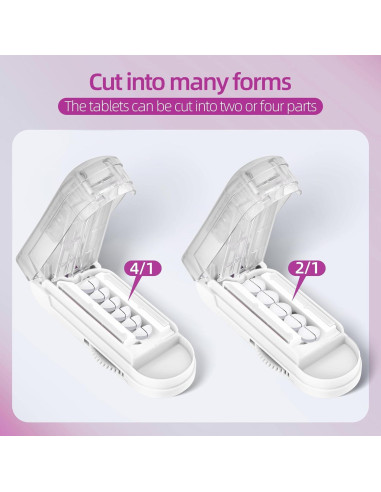 Cortador de Pastillas DUBSTAR Ajustable para Múltiples Tabletas