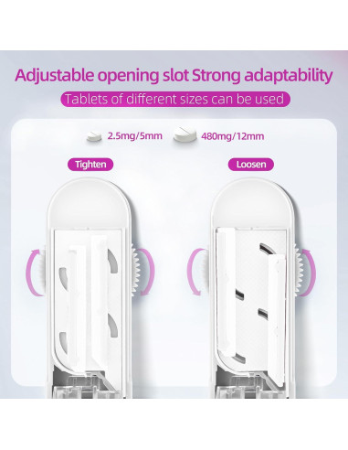 Cortador de Pastillas DUBSTAR Ajustable para Múltiples Tabletas