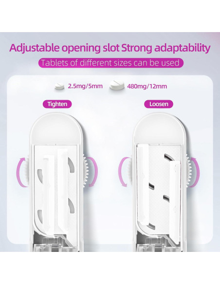 Cortador de Pastillas DUBSTAR Ajustable para Múltiples Tabletas