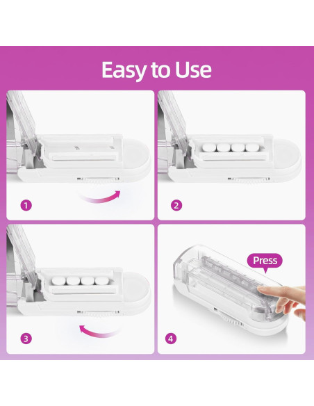 Cortador de Pastillas DUBSTAR Ajustable para Múltiples Tabletas
