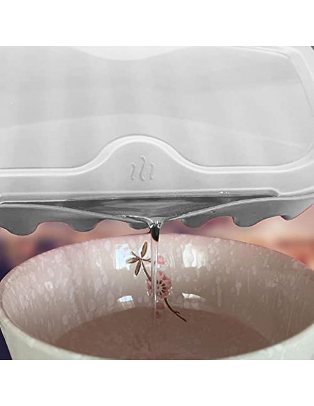 Bandeja para Cocinar Bacon en Microondas Newkaijian - Blanco