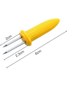 10 Sujetadores de Mazorcas de Maíz Sluswallow Acero Inoxidable 2