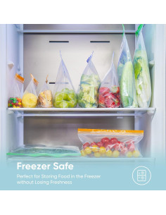 Bolsas Reutilizables para Congelador Lerine 26 Piezas 3L 2
