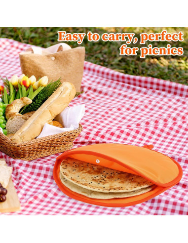 Bolsa Calentadora de Tortillas Lusofie 30.48 cm Naranja