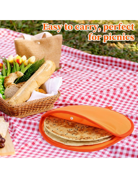 Bolsa Calentadora de Tortillas Lusofie 30.48 cm Naranja