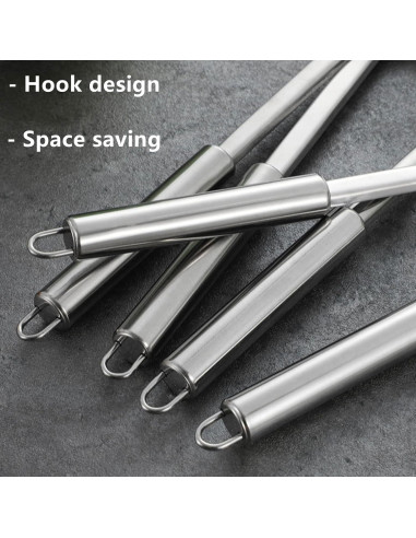 Tenedor de Acero Inoxidable FJYXCHENXM 33 cm 2 Piezas