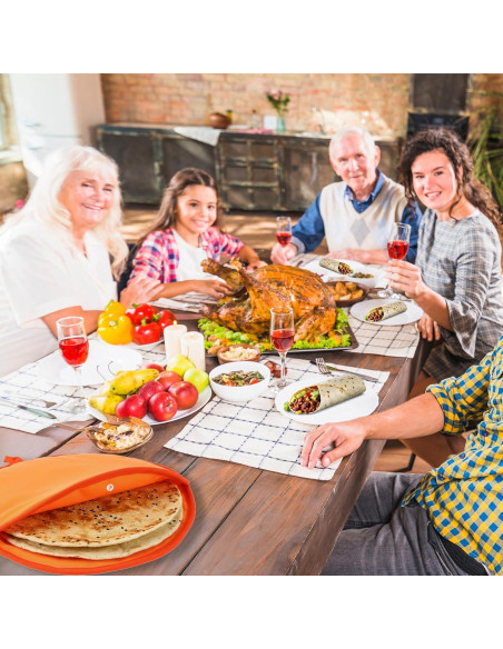 Bolsa Calentadora de Tortillas Lusofie 30.48 cm Naranja