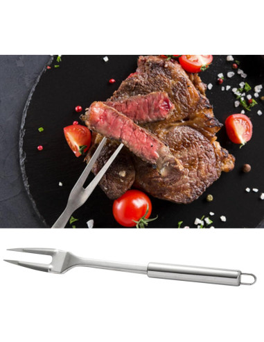 Tenedor de Acero Inoxidable FJYXCHENXM 33 cm 2 Piezas