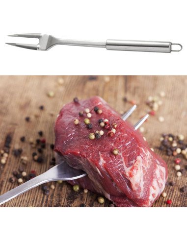 Tenedor de Acero Inoxidable FJYXCHENXM 33 cm 2 Piezas