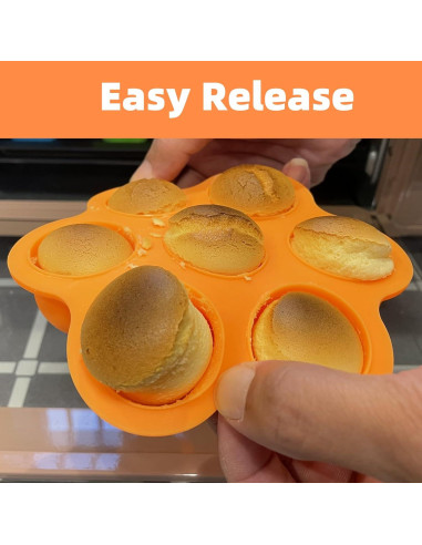 Molde de Paletas de Silicona TEIBVG 7 Cavidades Naranja
