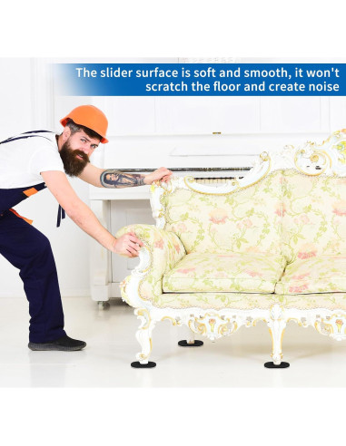 Deslizadores de Muebles Geelin 20 Pcs Fieltro 8.89x15.24 cm