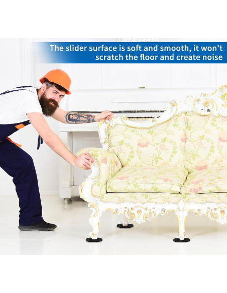 Deslizadores de Muebles Geelin 20 Pcs Fieltro 8.89x15.24 cm