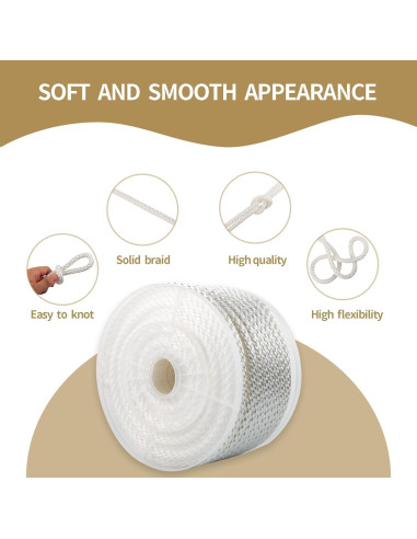 Cuerda de Nylon Trenzada LUOPUTUO 1/2" 30m Alta Resistencia