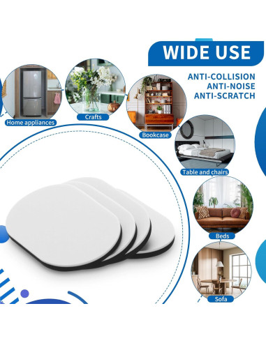 Deslizadores de Muebles Geelin 20 Pcs Fieltro 8.89x15.24 cm