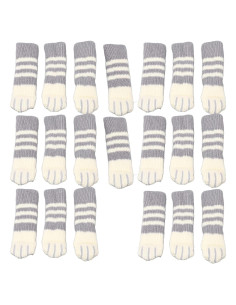 Cubiertas para patas de muebles Pissente - 20 unidades gris oscuro