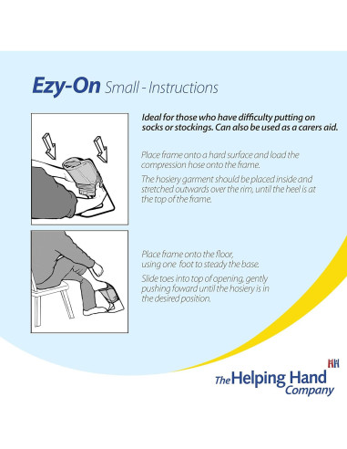 Ayudante de Compresión Ezy-on Pequeño Helping Hand Unisex
