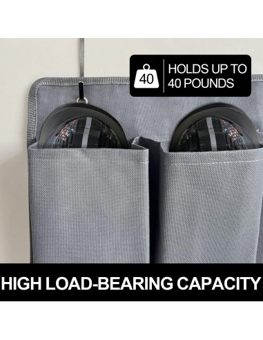 Organizador de Zapatos Colgante RVZONE 10 Bolsillos Gris