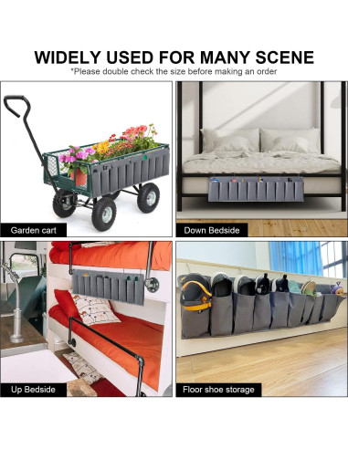 Organizador de Zapatos Colgante RVZONE 10 Bolsillos Gris