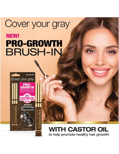 Tinte para Cabello Pro-Crecimiento Cover Your Gray - Marrón Oscuro