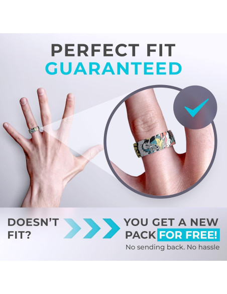 Anillo de Boda de Silicona ThunderFit para Hombres 8mm