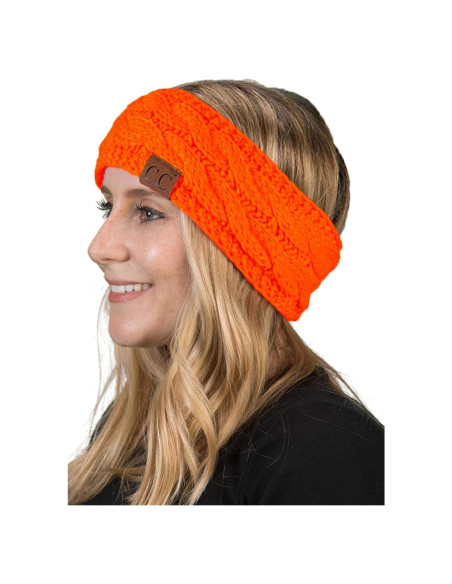 Diadema Calentadora de Oídos Funky Junque Naranja para Mujeres