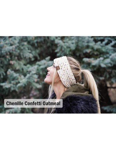 Diadema Calentadora de Oídos Funky Junque Naranja para Mujeres