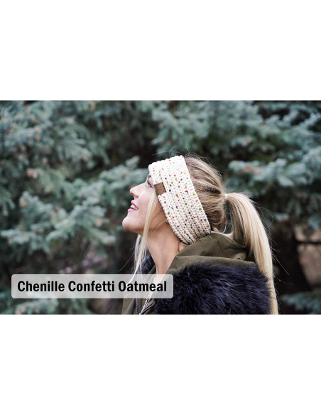 Diadema Calentadora de Oídos Funky Junque Naranja para Mujeres