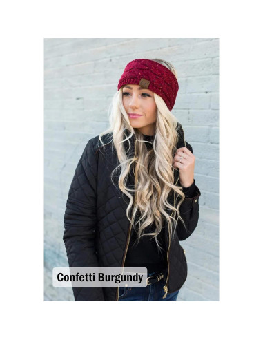 Diadema Calentadora de Oídos Funky Junque Naranja para Mujeres