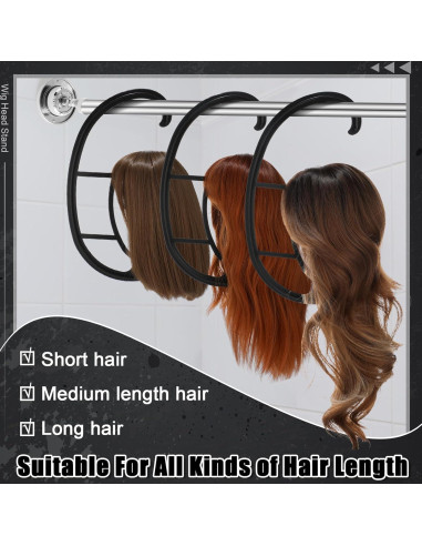 Soporte de Peluca ProSuites con Peine - Set de Viaje 25.9 cm