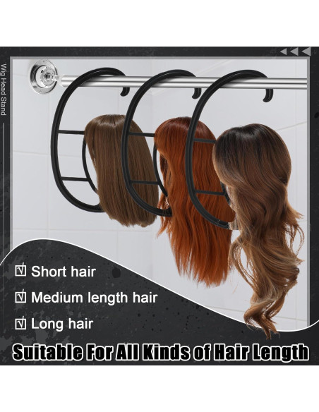 Soporte de Peluca ProSuites con Peine - Set de Viaje 25.9 cm