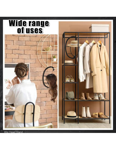 Soporte de Peluca ProSuites con Peine - Set de Viaje 25.9 cm