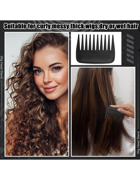 Soporte de Peluca ProSuites con Peine - Set de Viaje 25.9 cm