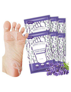 Mascarilla Exfoliante para Pies IREV 6 Paquetes Lavanda