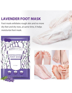 Mascarilla Exfoliante para Pies IREV 6 Paquetes Lavanda 2