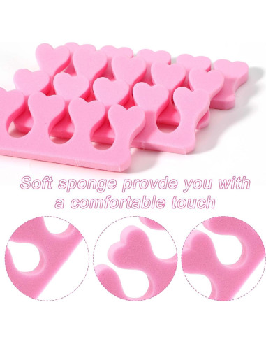 Separadores de Dedos de Esponja Piriuuo 12 Pcs para Pedicura