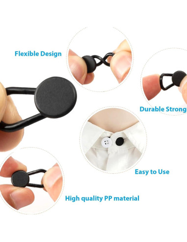 12 Extensores de Botón para Pantalones Rukinovi - Ajuste 2.54 a 3.56 cm