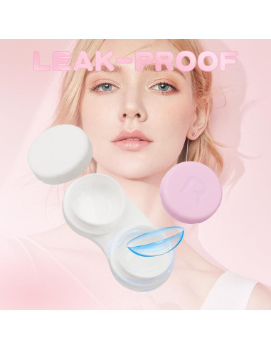 Paquete de 10 cajas para lentes de contacto A-209, 5 colores