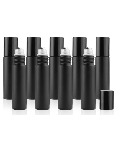 10 Botellas de Rodillo Esmeriladas 10ml DMuuuDM para Aceites