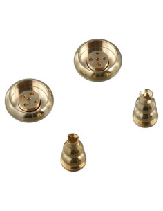 4 Soportes de Incienso de Latón Kopida, Diseño Calabaza 5 Agujeros