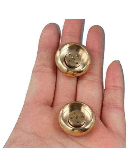 4 Soportes de Incienso de Latón Kopida, Diseño Calabaza 5 Agujeros