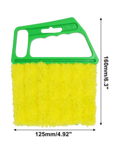 Limpiador de Persianas BUXIMN 4 Piezas 7 Dedos Azul Verde 2