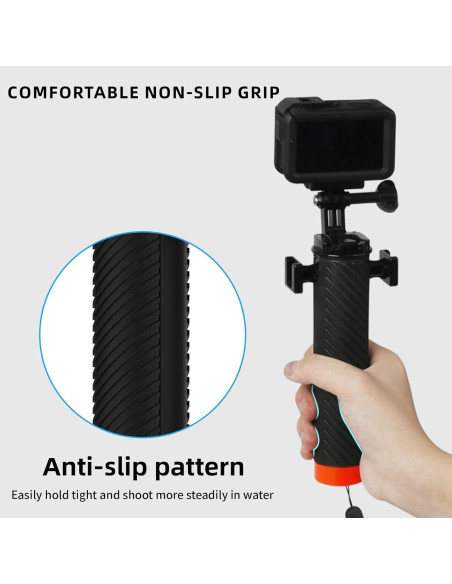 Empuñadura Flotante para Cámara Deportiva Coyktonty - Compatible con GoPro e Insta360