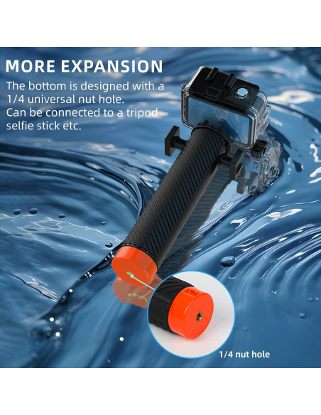 Empuñadura Flotante para Cámara Deportiva Coyktonty - Compatible con GoPro e Insta360
