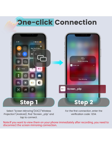 Monitor de Vlog Selfie Inalámbrico AFFLAT 4.02" HD