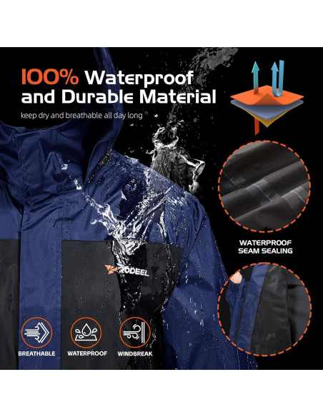 Conjunto Chaqueta Impermeable y Overoles Rodeel para Hombre