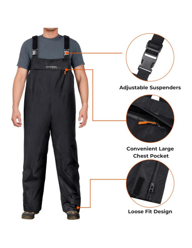 Conjunto Chaqueta Impermeable y Overoles Rodeel para Hombre