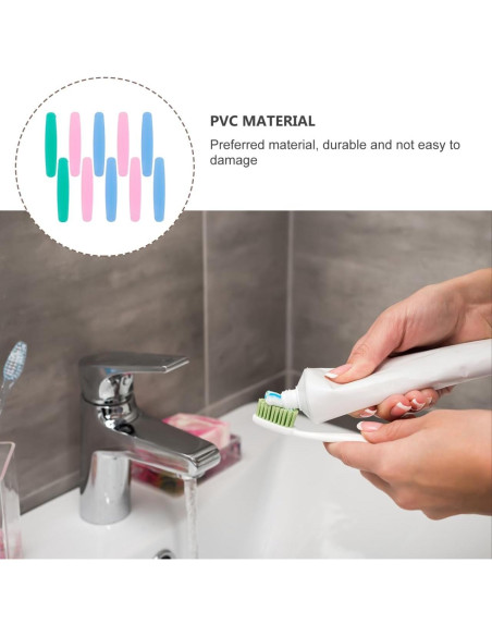 Dispensador de Pasta de Dientes Healifty 10 Piezas PVC