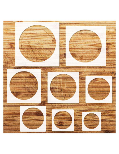 Plantilla de Círculo Grande 8 Piezas HVSWLY para Pintura