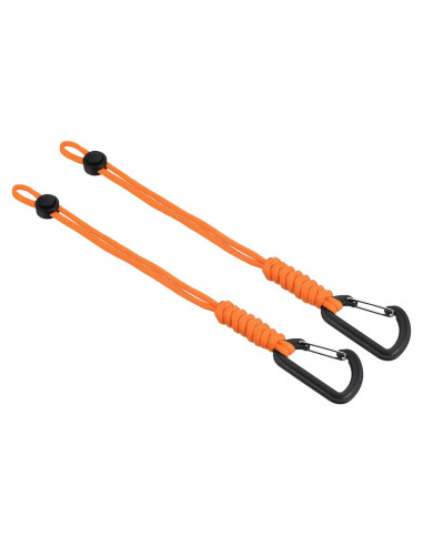 Llaveros de Paracord PATIKIL Naranja 26cm Ajustable para Camping